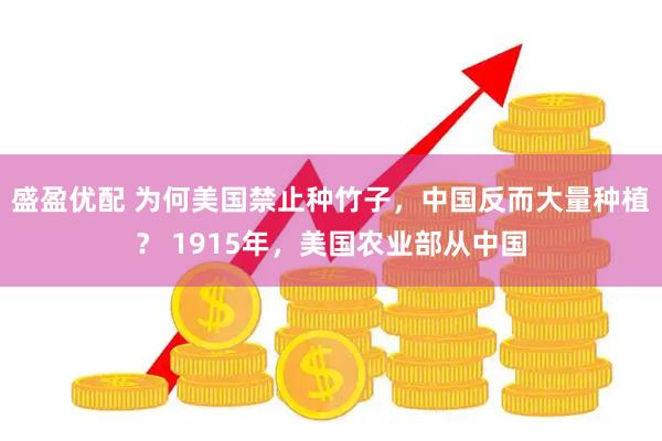 盛盈优配 为何美国禁止种竹子，中国反而大量种植？ 1915年，美国农业部从中国