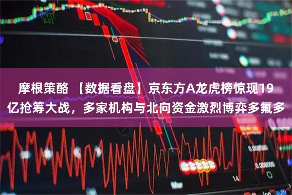 摩根策酪 【数据看盘】京东方A龙虎榜惊现19亿抢筹大战，多家机构与北向资金激烈博弈多氟多
